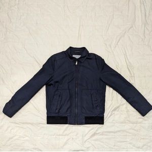 Tommy Hilfiger Navy Blue Zip-Up Bomber Jacket Men’s Medium